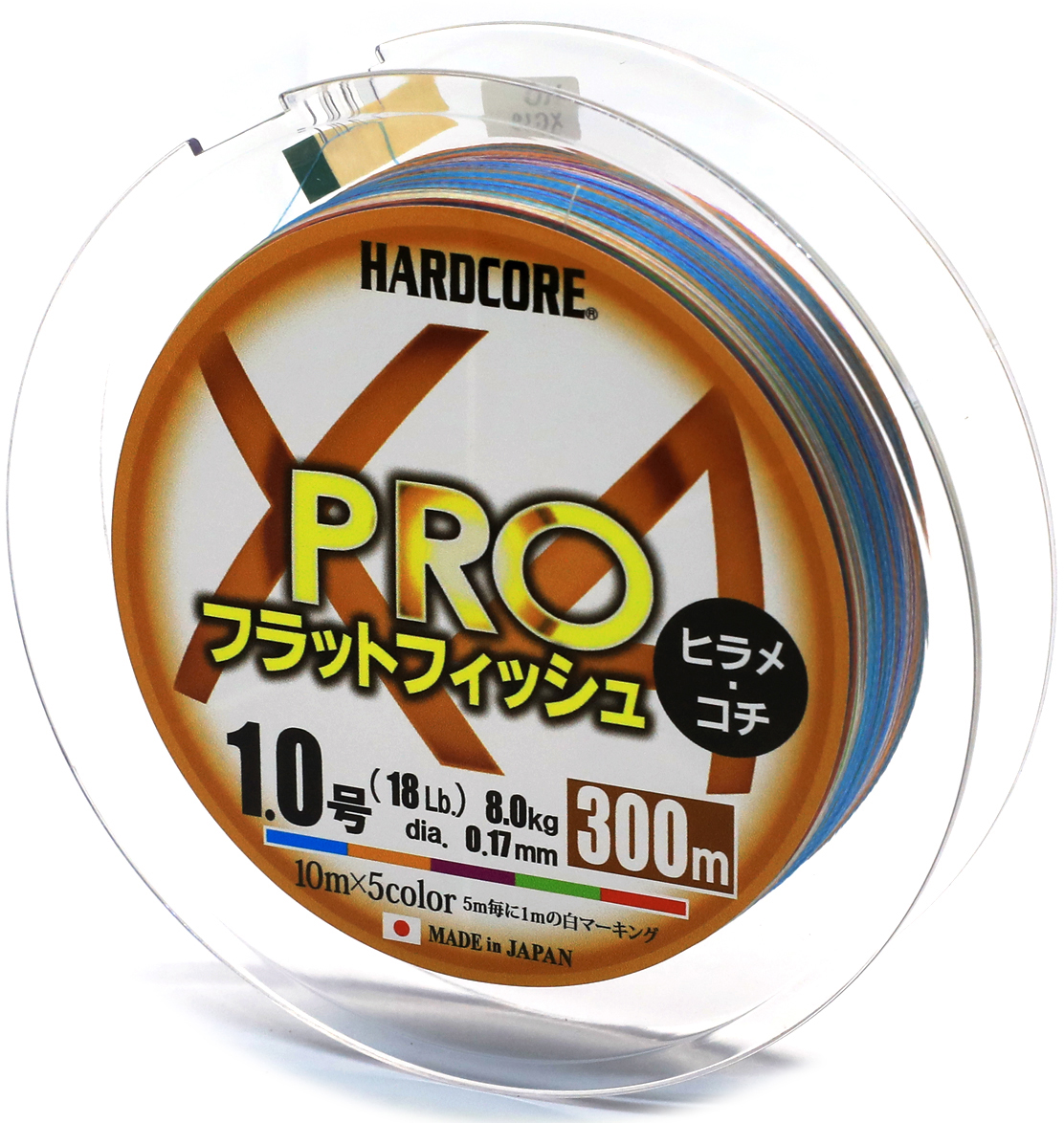 

Шнур Duel Hardcore X4 PRO 300 м 0.17 мм 8 кг #1.0 Multicolor (H3928)