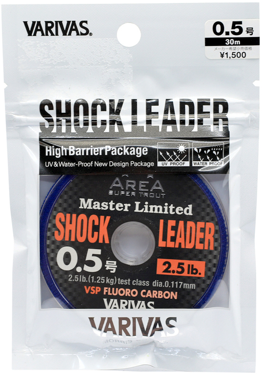 

Флюорокарбон Varivas Trout Area MLD Shock Leader VSP Fluoro 30 м 0.117 мм #0.5 Прозрачный (15721)