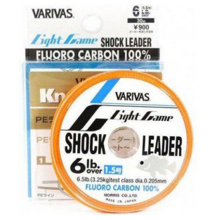 

Флюорокарбон Varivas Light Game Fluoro Shock Leader 30 м #1.5 6 Lb NEW 0.205 мм Прозрачный (РБ-670209)