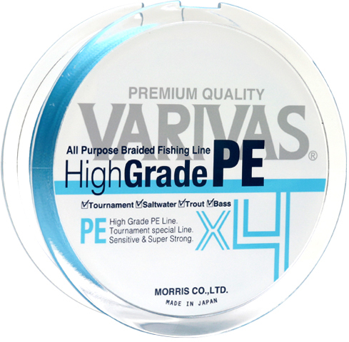 

Шнур Varivas High Grade PE X4 Water 150 м #1 Water Blue (РБ-713905)