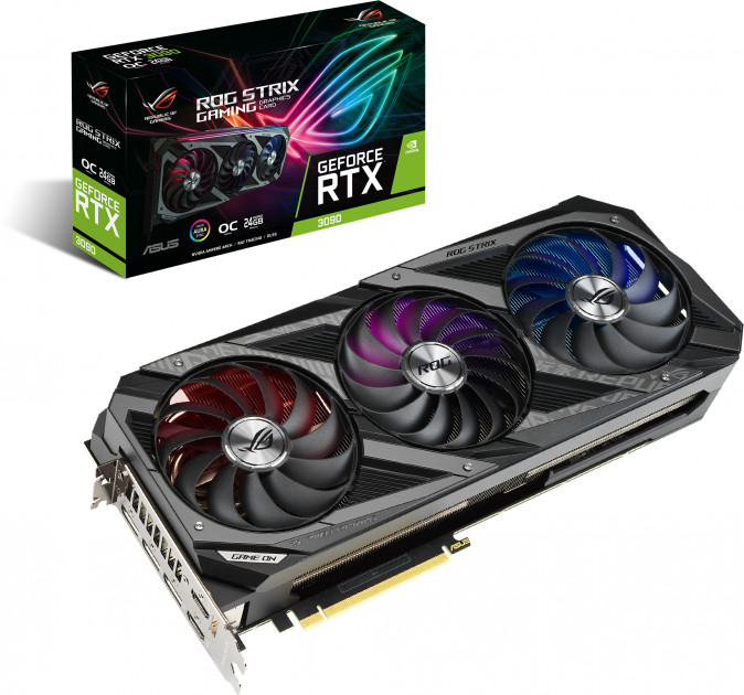 

Видеокарта ASUS GeForce RTX 3090 ROG Strix Gaming OC (ROG-STRIX-RTX3090-O24G-GAMING)