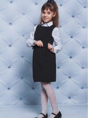 

Fashions • Сарафан школьный Vivian Fashions 152 черный (01821-ве)