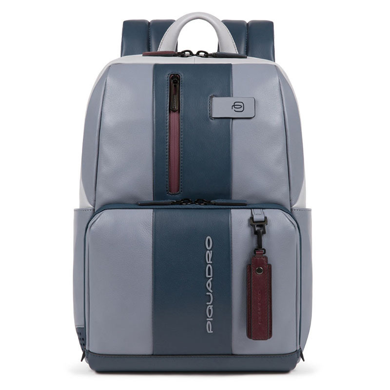 

Городской рюкзак Piquadro Urban Bagmotic Grey-Bordo 14"с RFID защитой