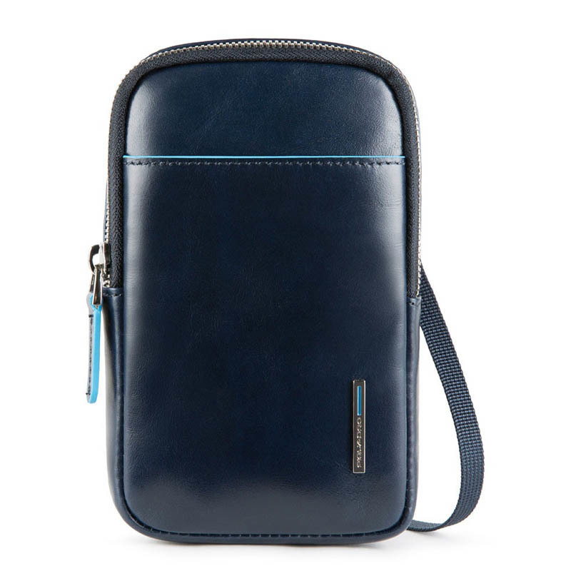 

Клатч кожаный Piquadro Blue Square Navy Blue для смартфона с RFID защитой