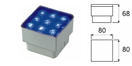 

Светильник тротуарный LED встраиваемый садовый Brille Q02/3 LITEWELL