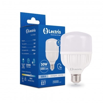 

Лампа LED T80 50W 6500K 220V E27 LECTRIS