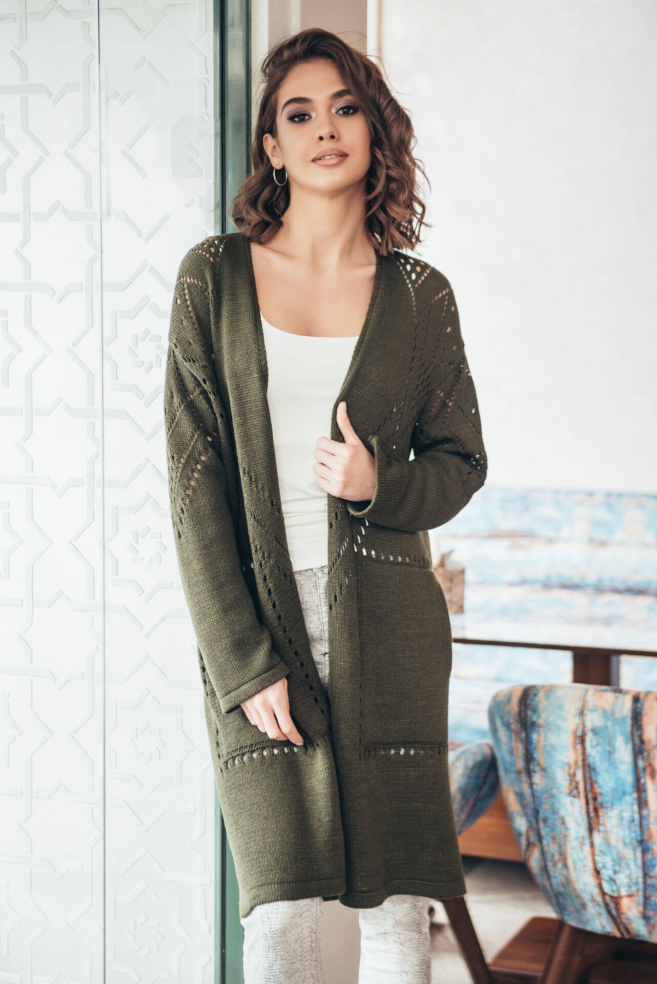 

Кардиган Angelina 3600076-3 зеленый, Кардиган Angelina 3600076-3 зеленый 50