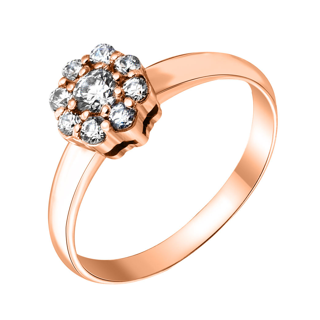 

Кольцо из красного золота Араника с фианитами S Zirconia 000099205 18 размера