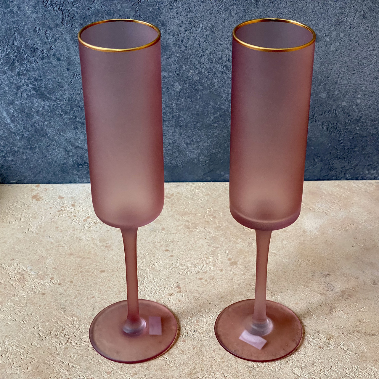 

Набор бокалов для шампанского Olens 250 мл 2 шт розовые "Миледи"