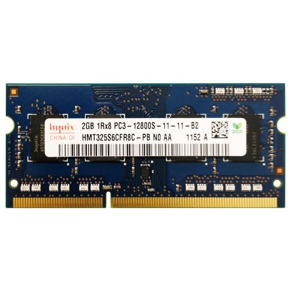 

SO-DIMM 2GB/1600 DDR3 Hynix (HMT325S6CFR8C-PB) Refurbished