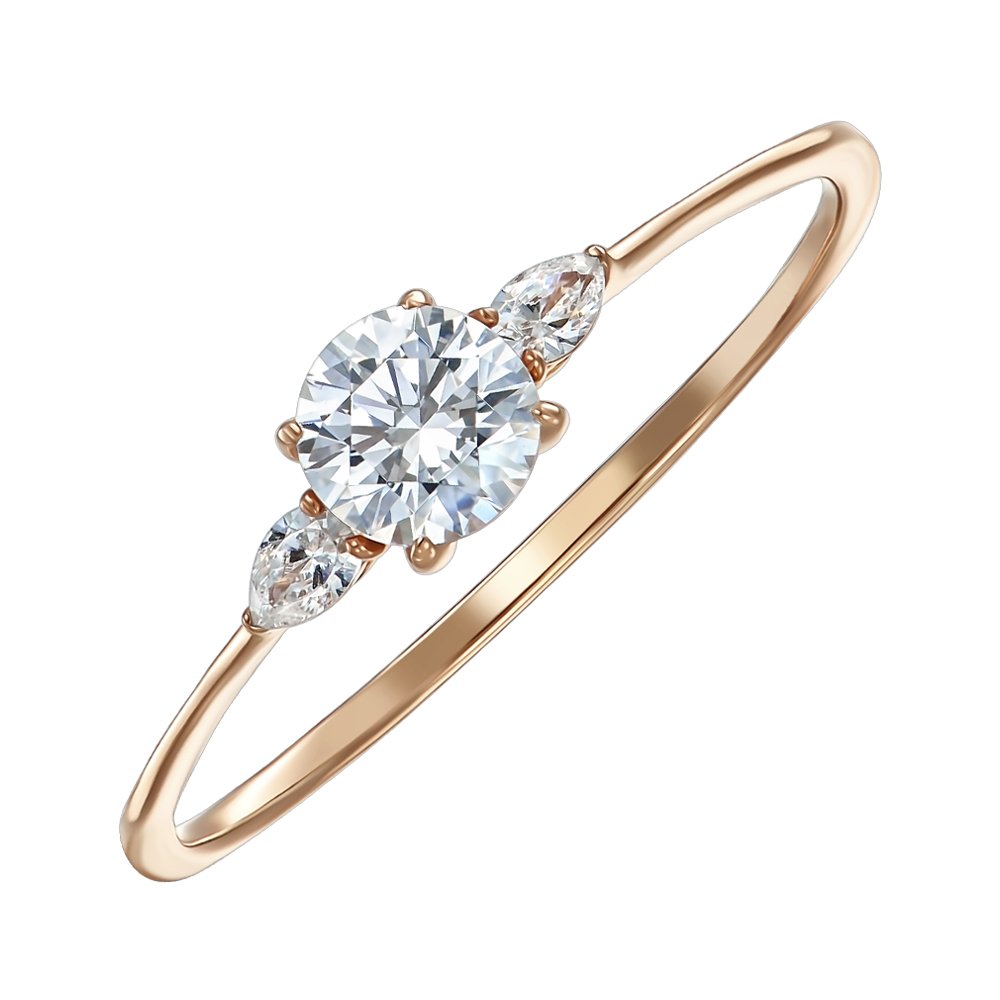 

Кольцо из красного золота с фианитами S Zirconia 000150327 17.5 размера