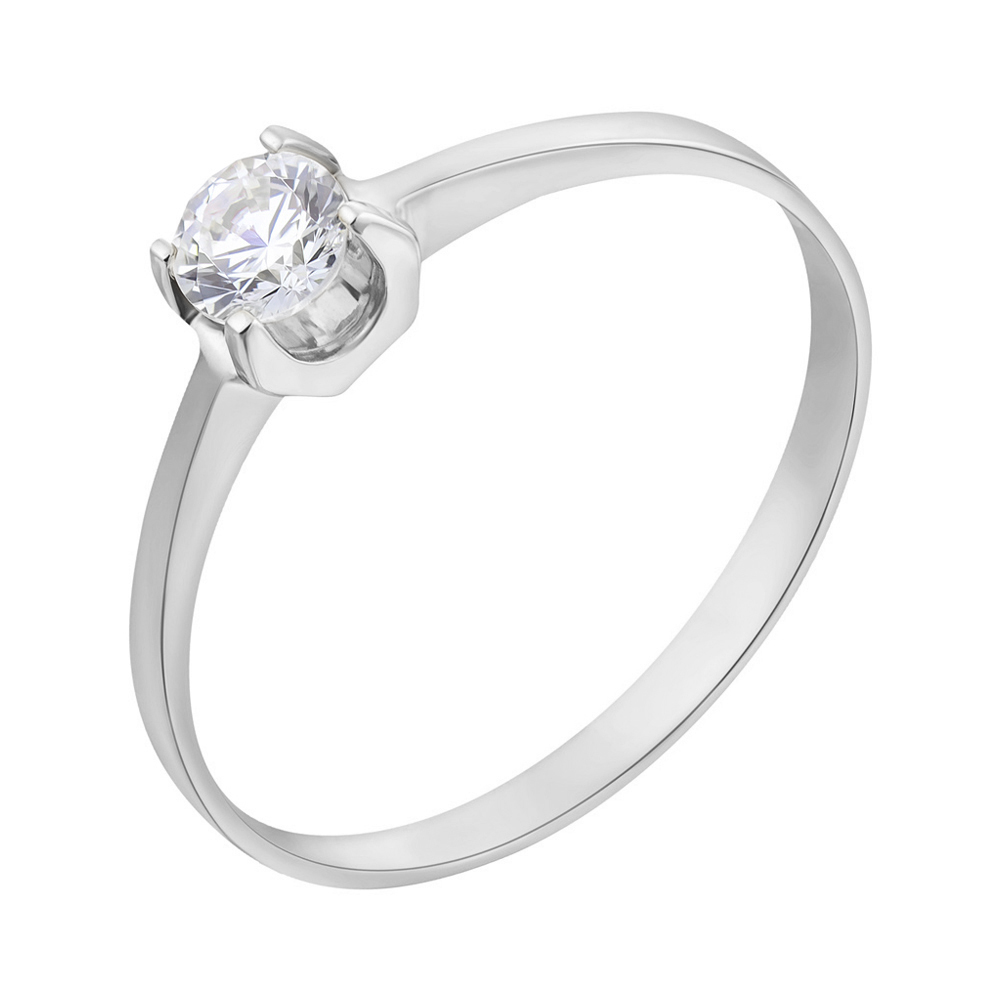 

Кольцо из белого золота Анжелика с фианитом S Zirconia 000099199 17.5 размера