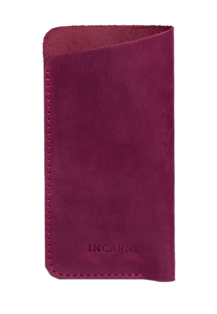 

Чехол для очков кожаный INCARNE 02007 Бордовый