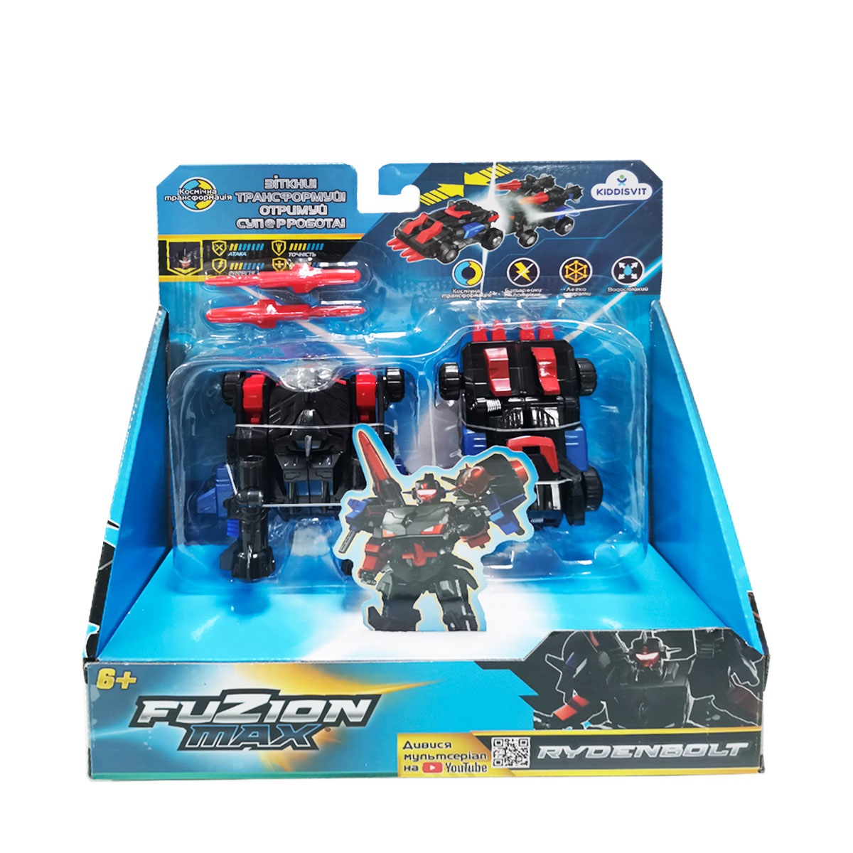 

Игровой набор машинок-трансформеров FUZION MAX - Райденболт (54005)