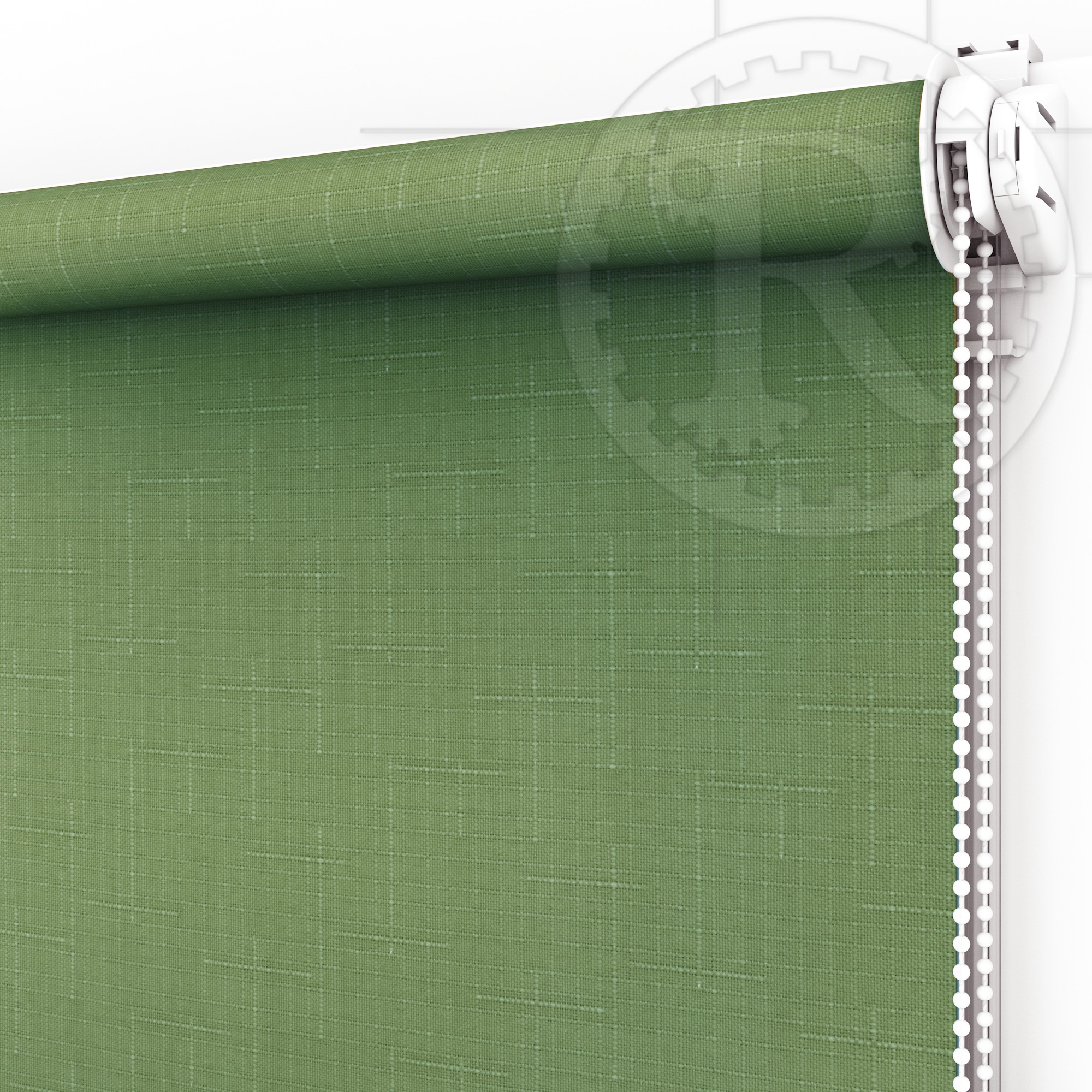 

Рулонная штора Linen 2098 Green Olive 130 x 200 см