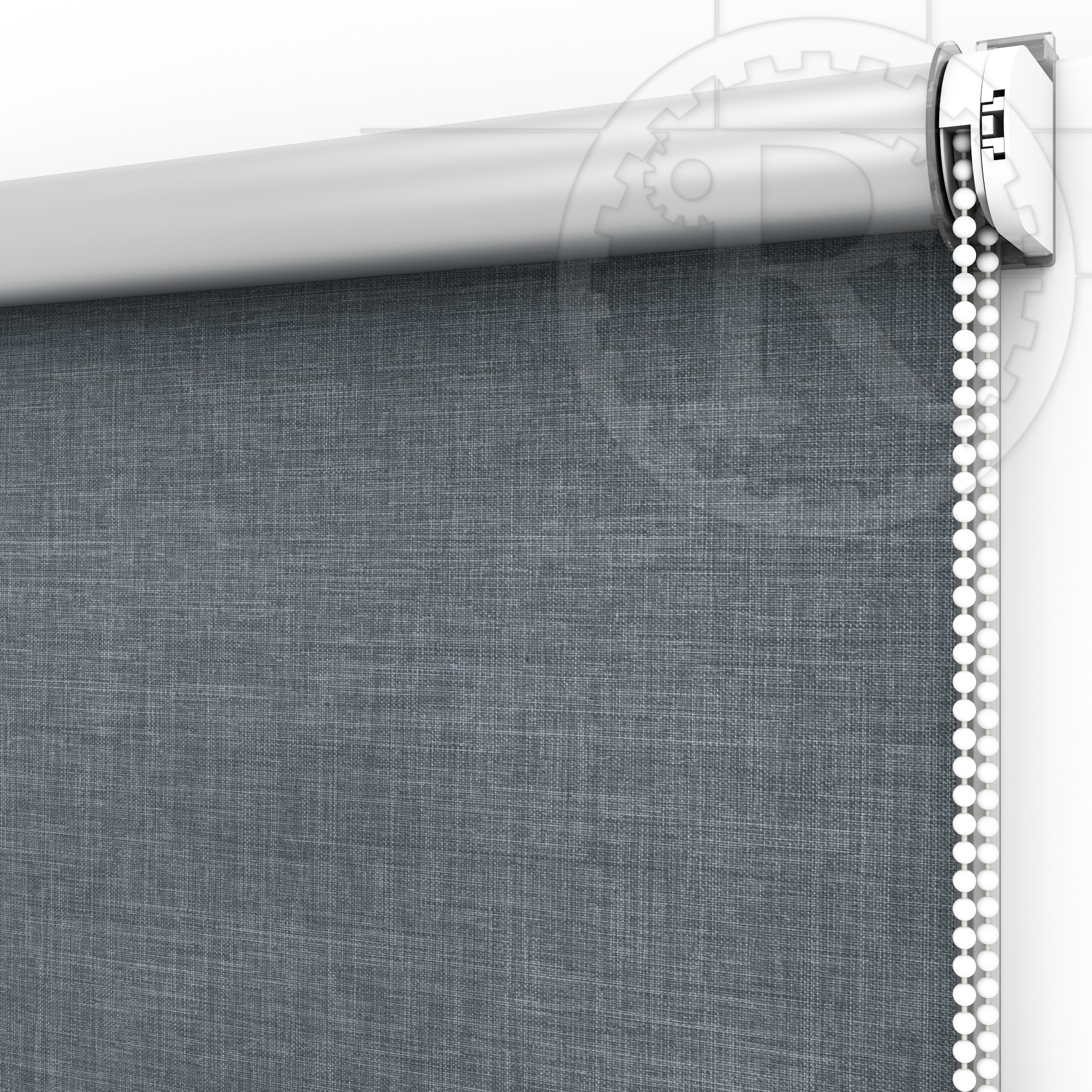 

Рулонная штора Блэкаут Melange Silver 8 Grey 47.5 x 200 см