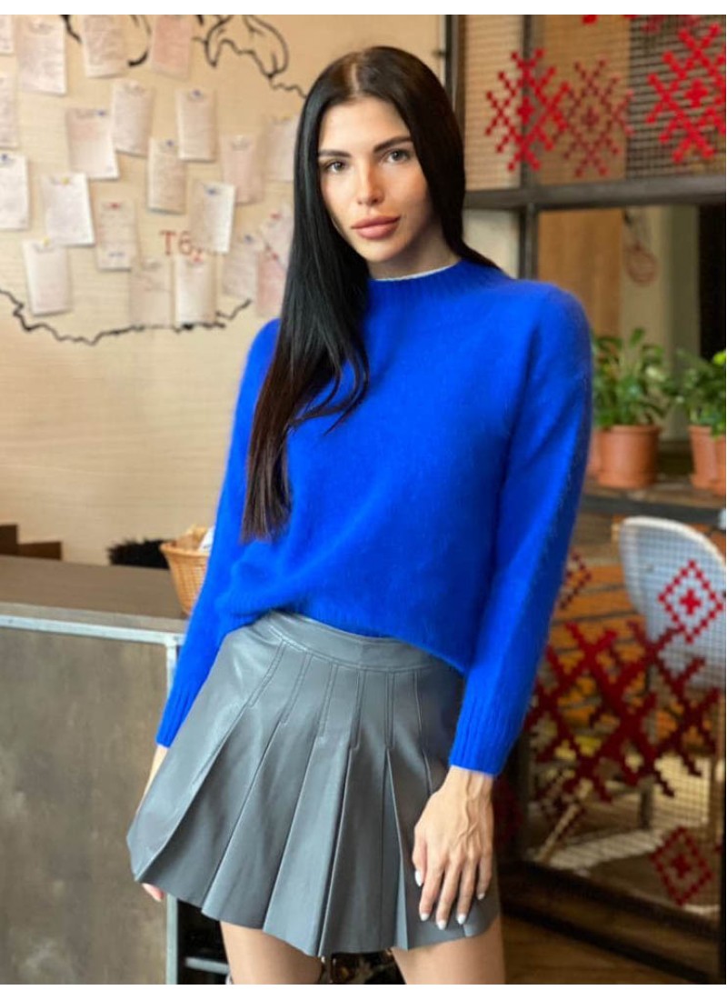 

Свитер ангоровый с высоким горлом 9753# Modern Boutique синий,  СВ9753, Свитер ангоровый с высоким горлом 9753# Modern Boutique синий, one size СВ9753