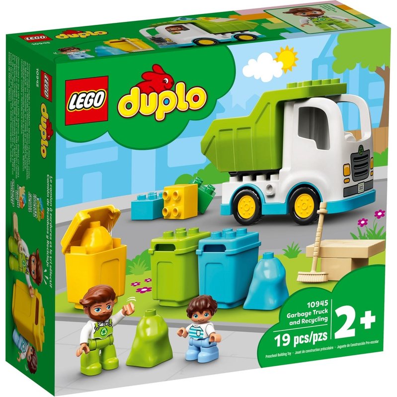 

Конструктор LEGO DUPLO Мусоровоз и контейнеры для раздельного сбора мусора (10945)