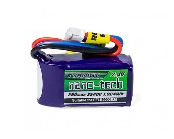 

Аккумулятор литий полимерный Turnigy nano-tech 7.4V 260mah 2S 35~70C
