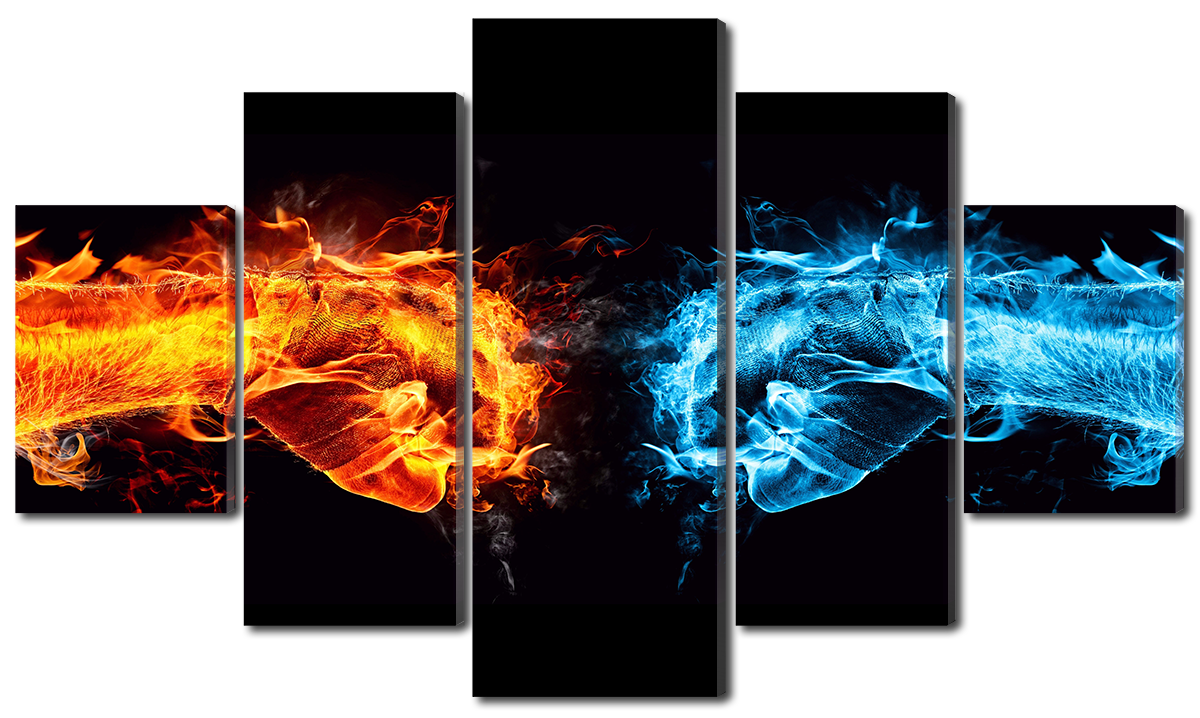 

Модульная картина Interno Холст Добро и зло 142х80см