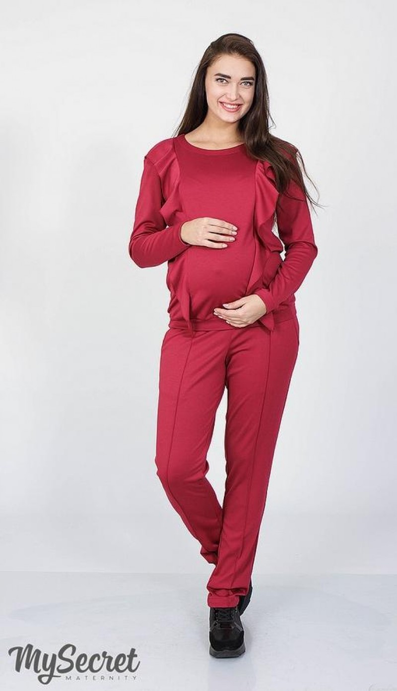 

Костюм для беременных и кормящих мам My Secret Shaia  Красный ST-18.022, Костюм для беременных и кормящих мам My Secret Shaia L Красный ST-18.022