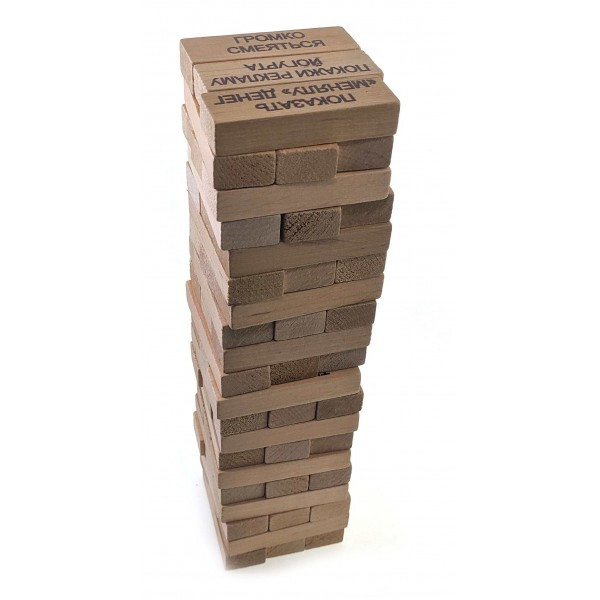 

Игра настольная Дженга с фантами 60 брусков 28,5х7х7 см
