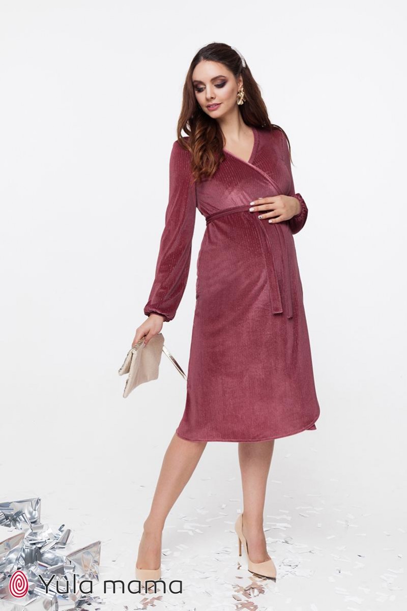 

Нарядное платье для беременных и кормящих Юла мама Jen  Розовый DR-49.242, Нарядное платье для беременных и кормящих Юла мама Jen L Розовый DR-49.242