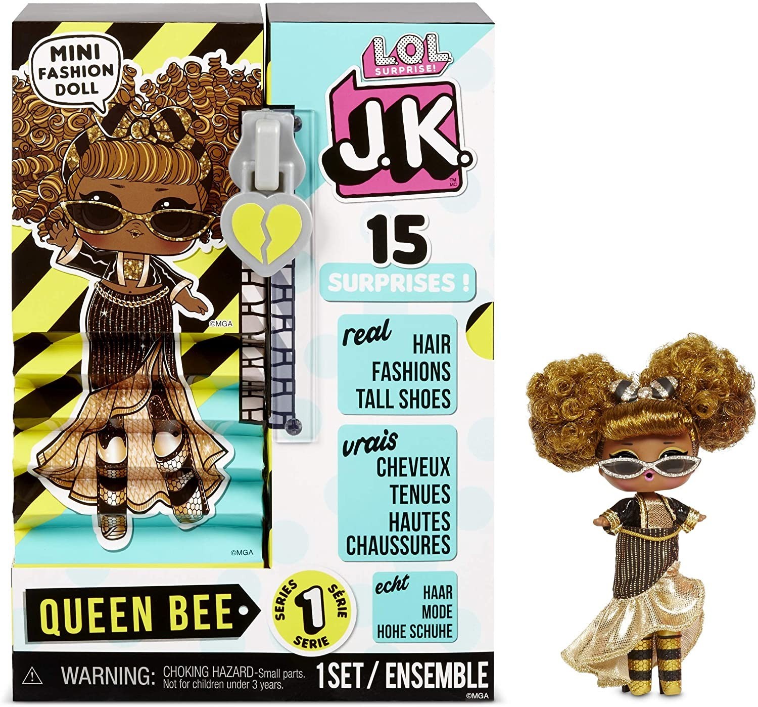 

Игровой набор с куклой L.O.L. Surprise серии JK Mini Queen Bee Королева пчелка