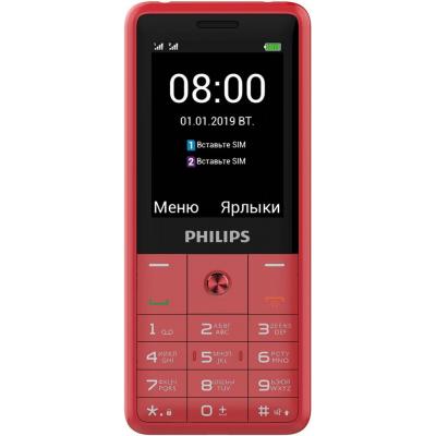 

Мобильный телефон Philips Xenium E169 Red