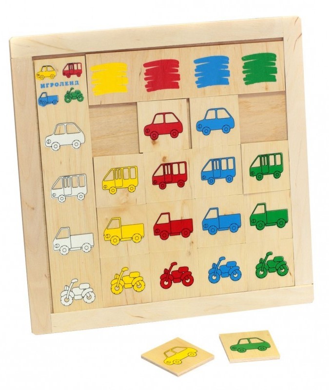 

Деревянная игра Классификация Lam Toys Найди гараж (1316)