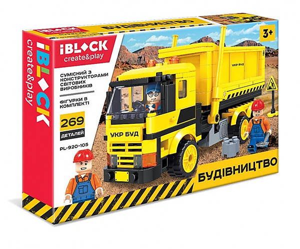 

Конструктор "БУДІВНИЦТВО" IBLOCK PL-920-105 (269 дет., В коробці) (2000904135844)