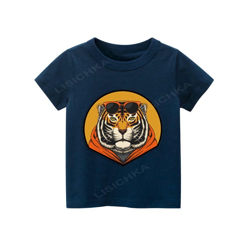 

Футболка Foxstyle Тигр, 146-152см, темно-синяя