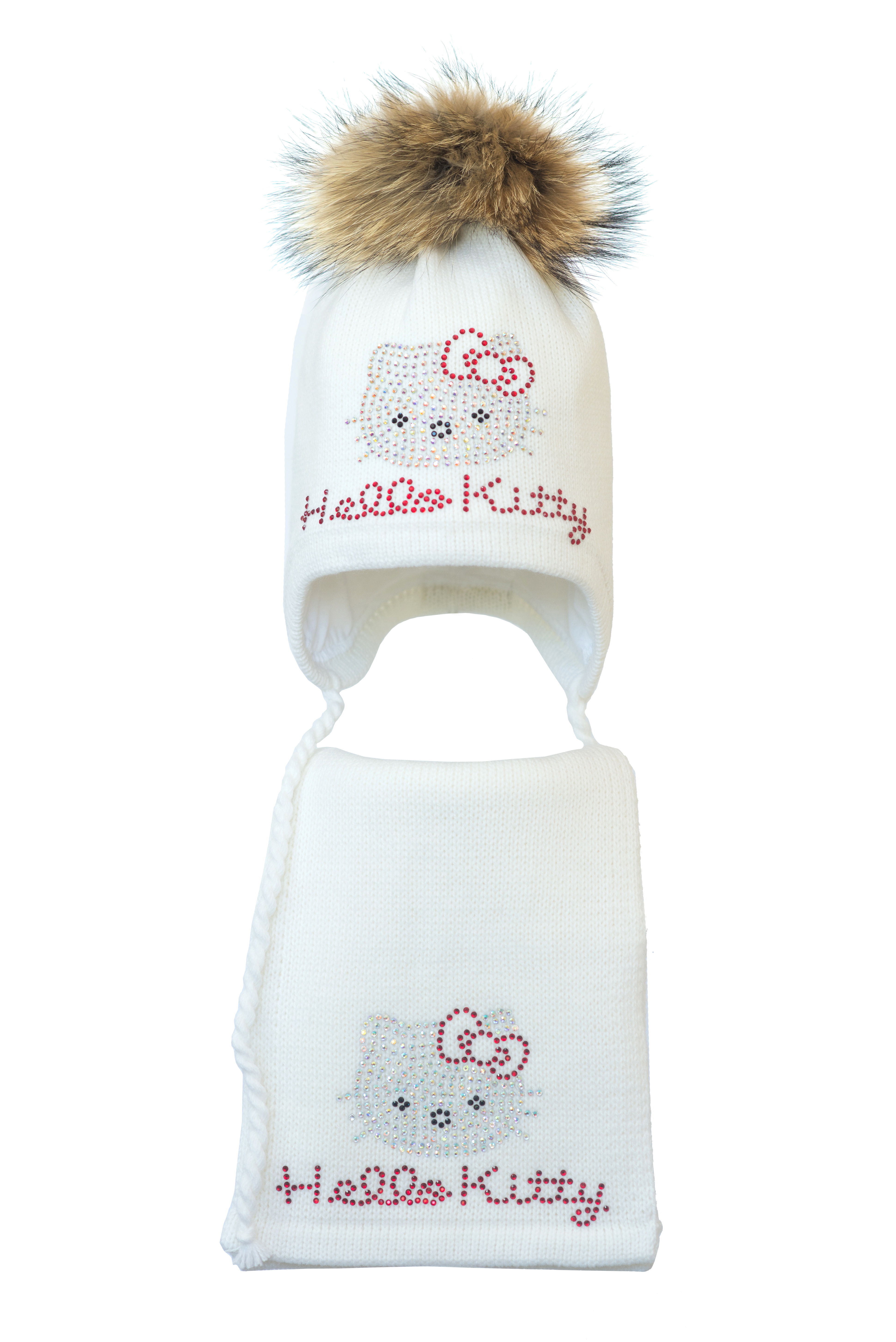 

Комплект (шапка и шарф) HATTY Hello Kitty (54 см) Белый (3/1-1к)