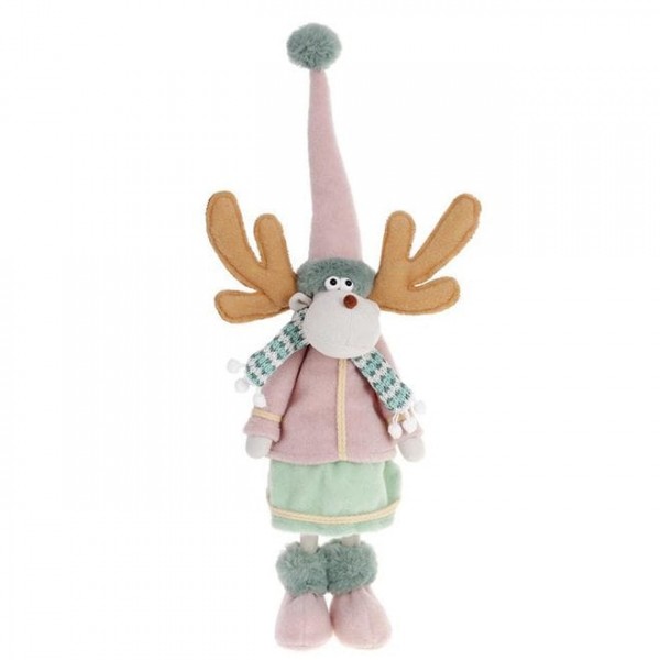 

Фигурка мягкая новогодняя Олень Девочка 53 см. Flora 12838 (NAT09634)