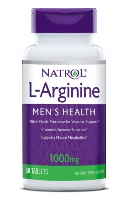 

Аргинин Natrol Arginine 1000 - 50 таб