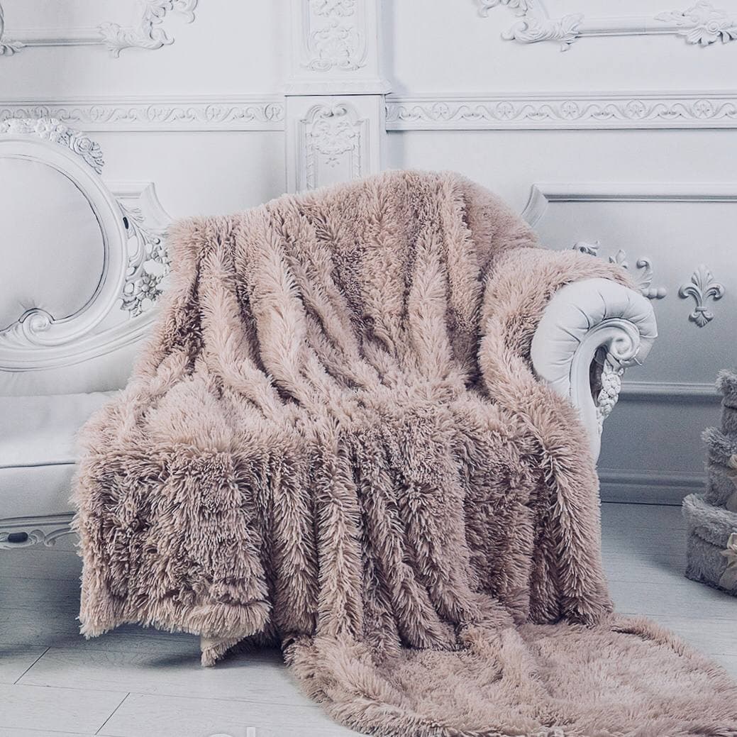 

Покривало плед Травка Кофейный 220x240