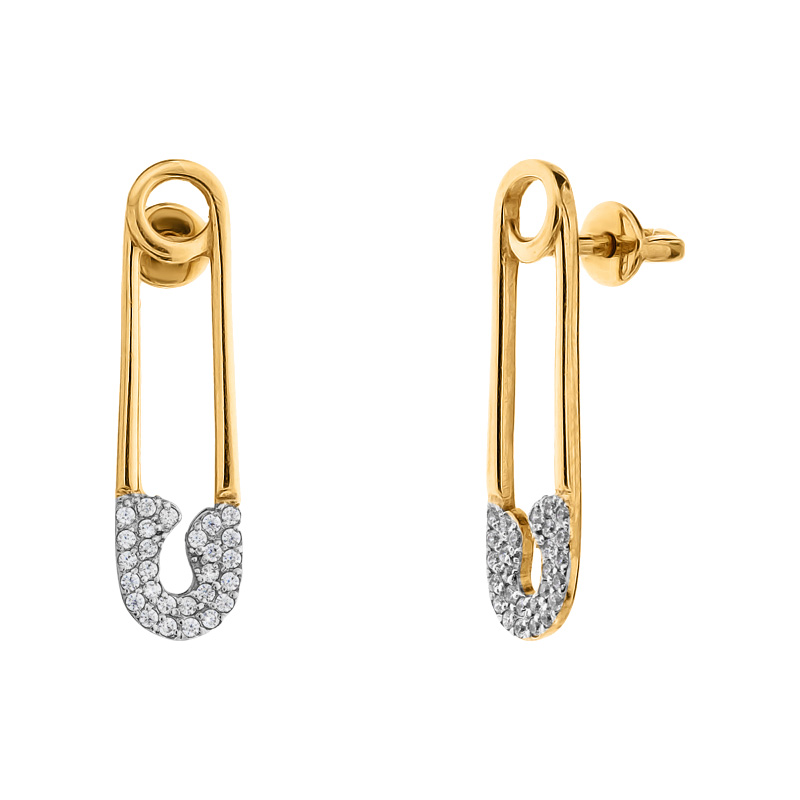 

Сережка одинарная Сережка - пусет одинарна Diamant с1674_1