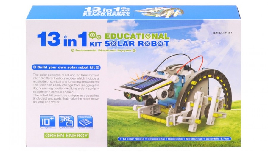 

Робот-конструктор на солнечных батареях 13 в 1 SOLAR ROBOT, 2115A
