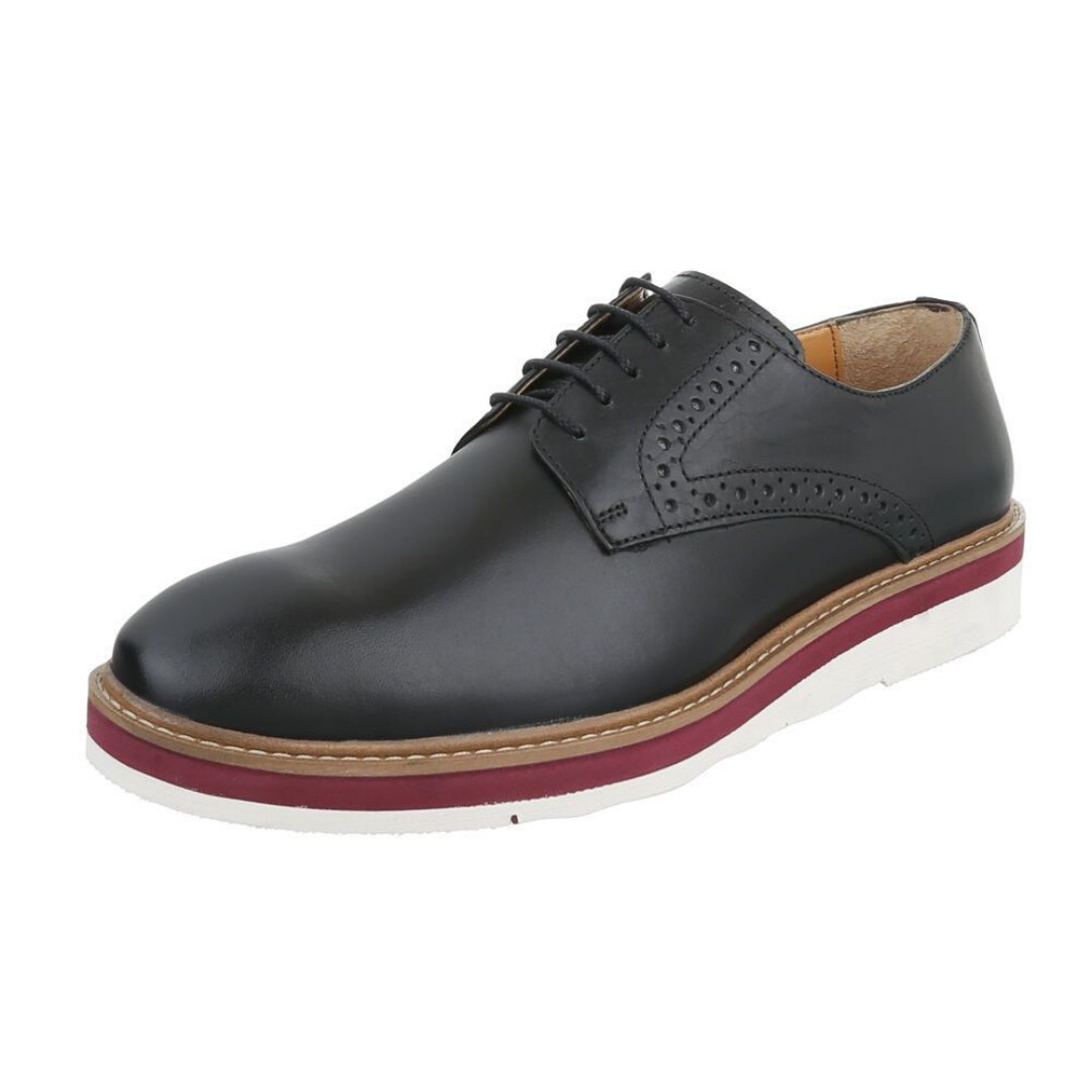 

Туфли мужские COOL WALK. Дерби . 45 Черный Кожа. (AS-303-black!45 - 9093)