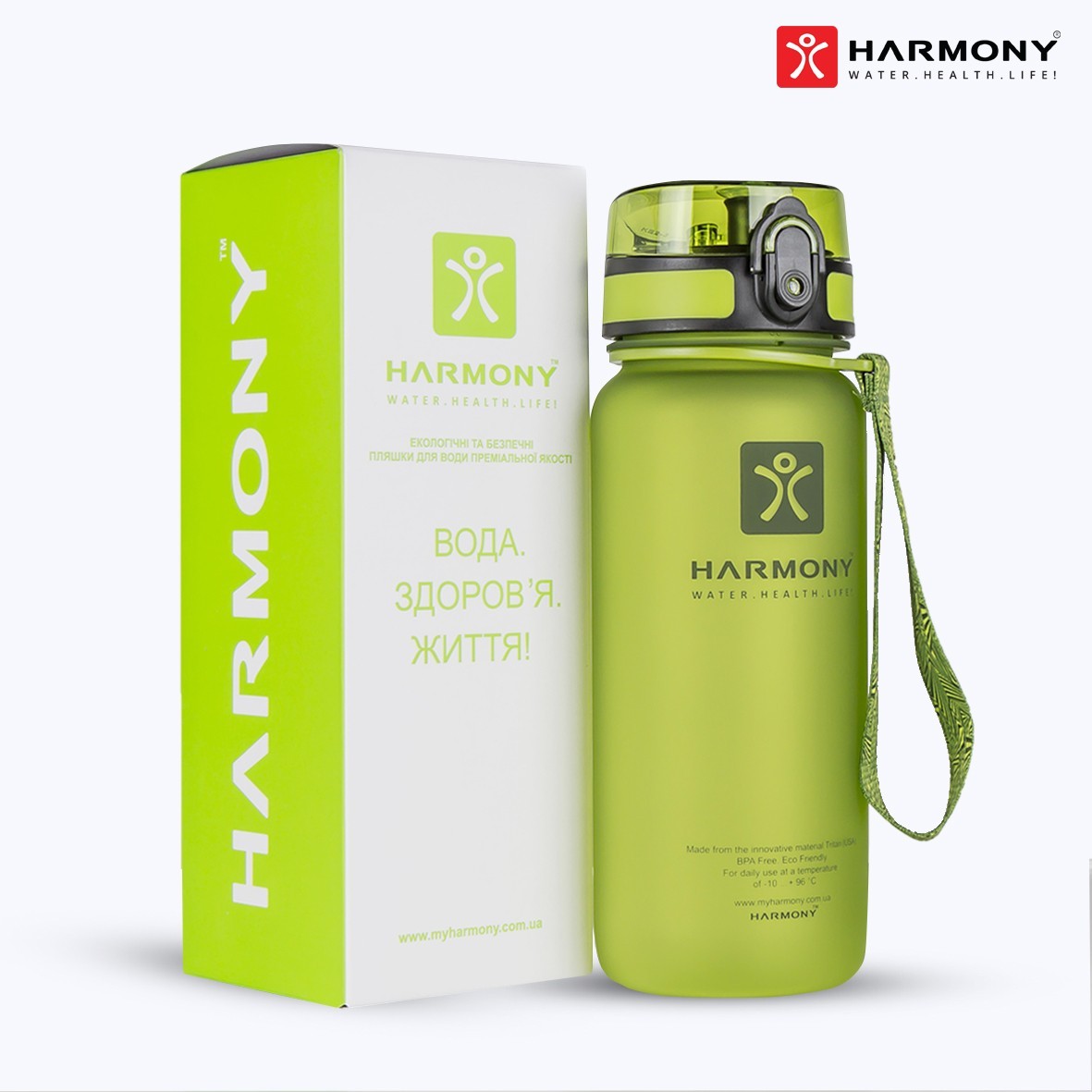 

Бутылка для воды Harmony Oliva 0,65 л.