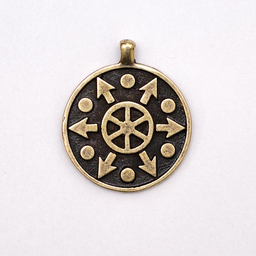 

Амулет кулон Щит Перуна Semantic Jewelry Бронзовое покрытие 2.5 x 3.0 x 0.2 см