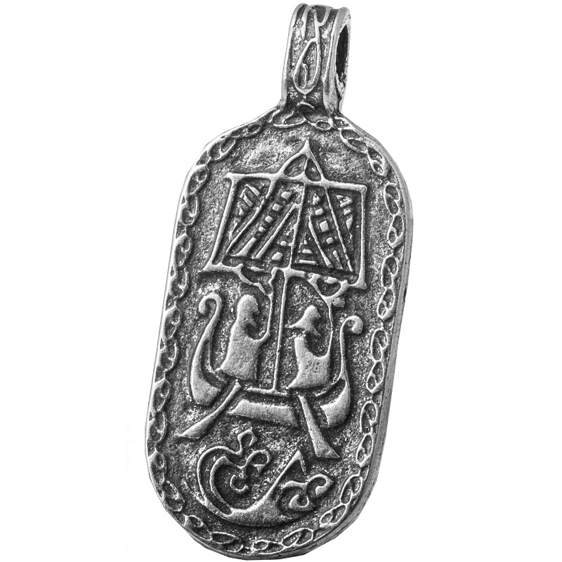 

Амулет кулон Драккар Semantic Jewelry Серебрение 3.5 x 1.5 x 0.2 см