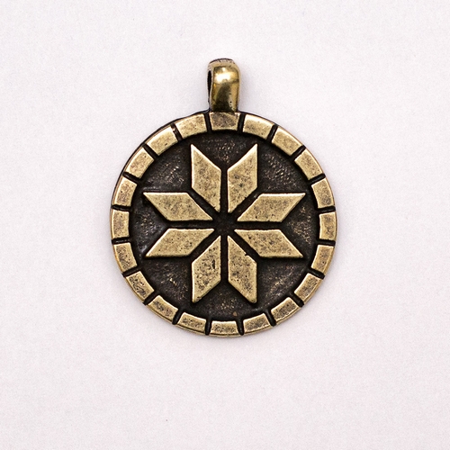 

Амулет кулон Алатырь Semantic Jewelry Бронзовое покрытие 2.5 x 3.0 x 0.2 см