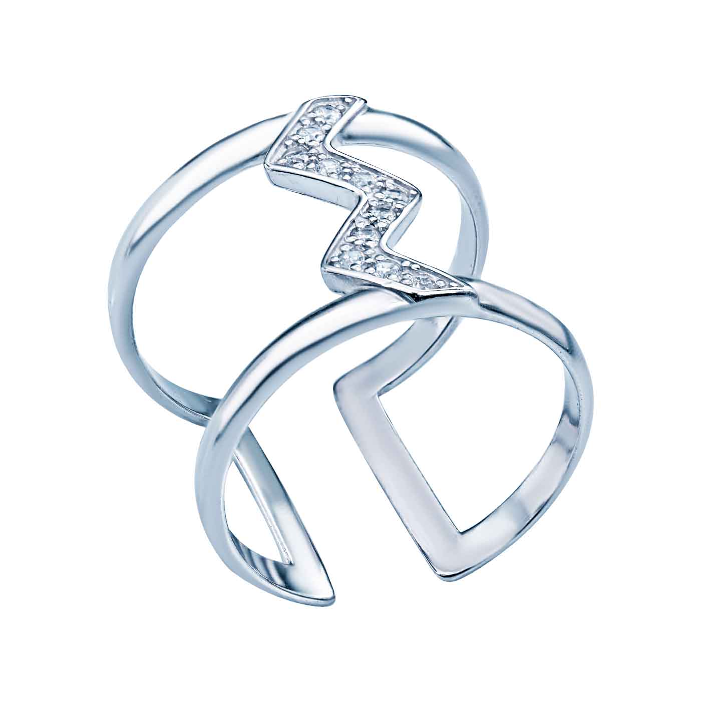 

Серебряное кольцо Миррима с фианитами 000047492 16 размера