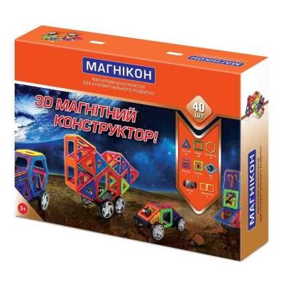 

Конструктор Магнікон 40 деталей (MK-40)