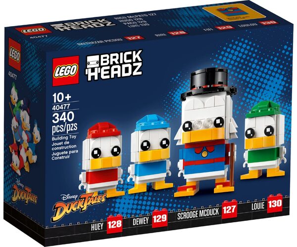 

Конструктор LEGO Brick Headz Скрудж Макдак, Хьюи, Дьюи и Луи (40477)