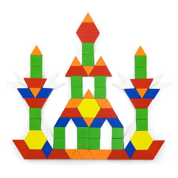 

Дерев'яний ігровий набір Viga Toys Кольорова мозаїка, 250 ел. (50065)