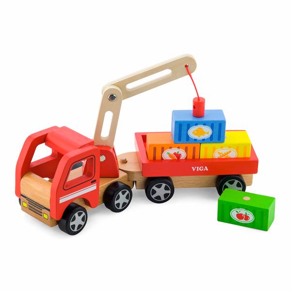 

Дерев'яна іграшкова машинка Viga Toys Автокран (50690)