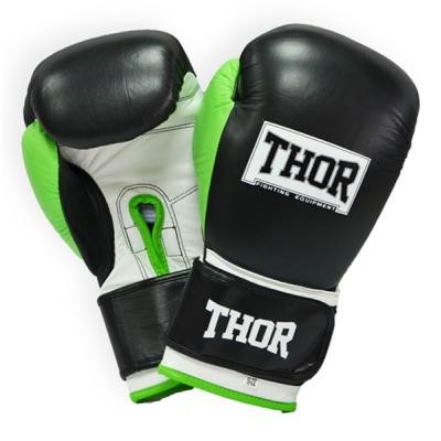 

Боксерские перчатки Thor Typhoon 14oz Black/Green/White (8027/01(Leather) B/GR/W 14 oz.)