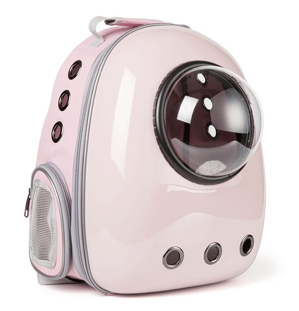 

CosmoPet XL Рюкзак с иллюминатором. Космический рюкзак для кошек и собак. Переноска для животных в самолет Розовый